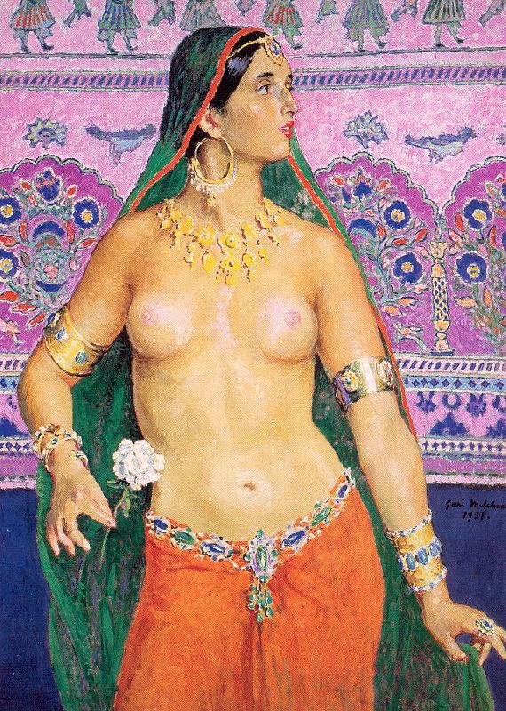 Melchers, Gari Julius Hindu Dancer oil painting picture